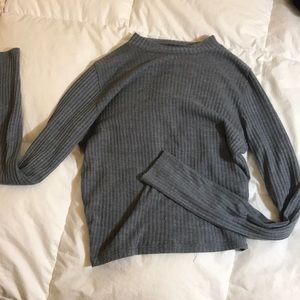 Hollister Grey Thin Crop Knit